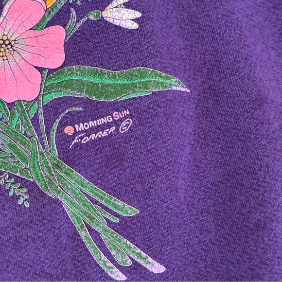 Vintage Morning Sun Flowers Nature Art Polo - Picture 4 of 9